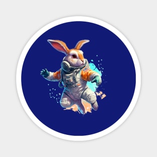 Galaxy Space Rabbit Astronaut Magnet